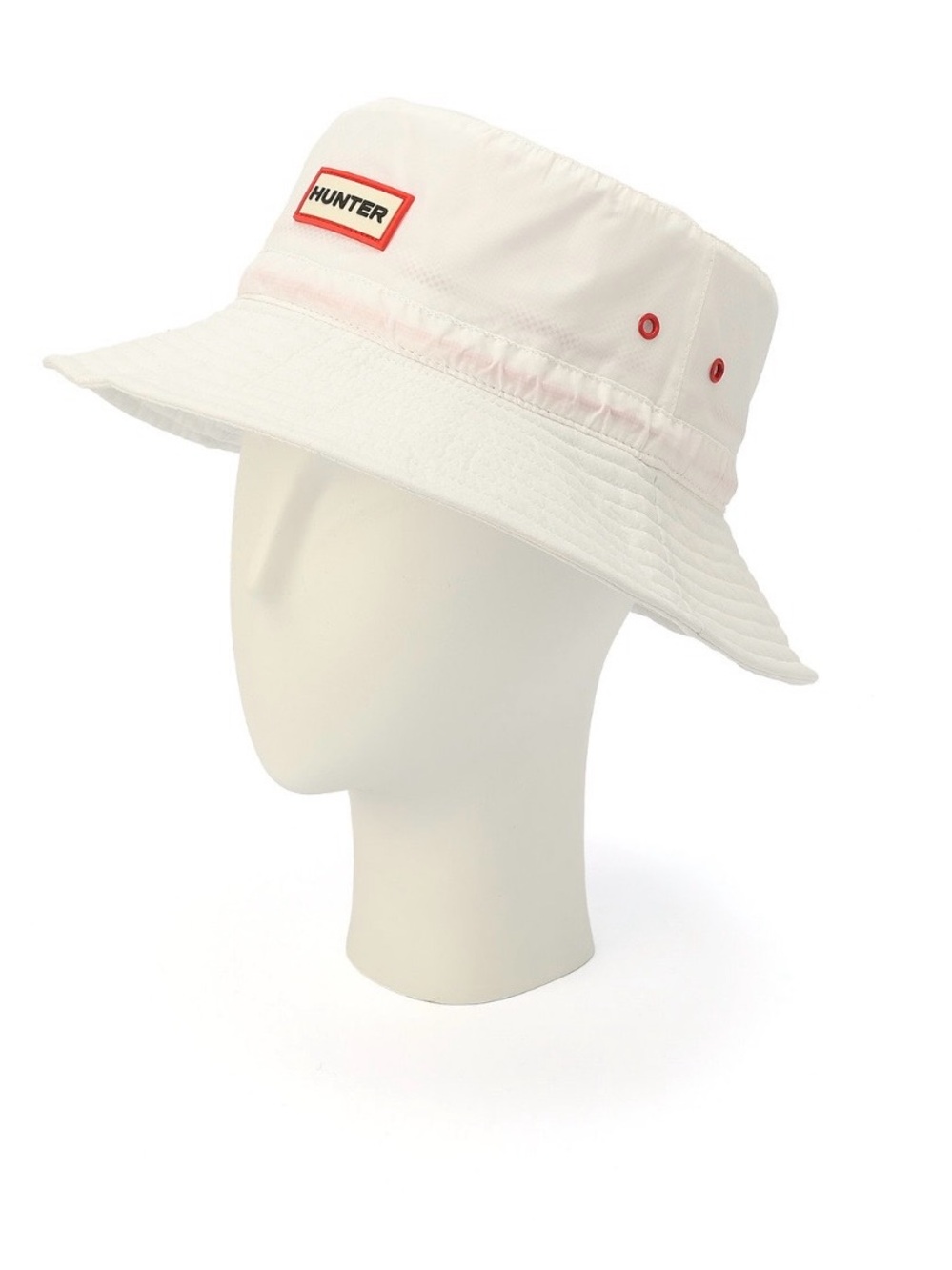 Hunter Ripstop Bucket Hat Women’s White / Off White NWT Packable Nylon Rain Hat